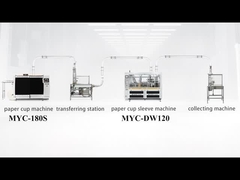 180S Бумажная стаканная машина + DW120 стаканная рукаваная машина